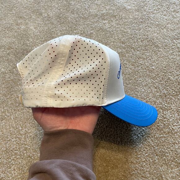 Sprints Cheaper Than Therapy Run Club Structured VP Hat Blue & White EUC Unisex - Picture 11 of 12